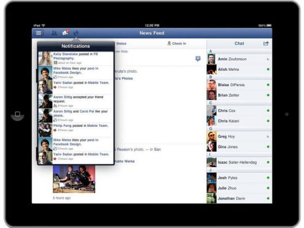 Facebook iPad App veröffentlicht Facebook iPad App veröffentlicht