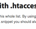 10 .htaccess Snippets zur Optimierung von Websites