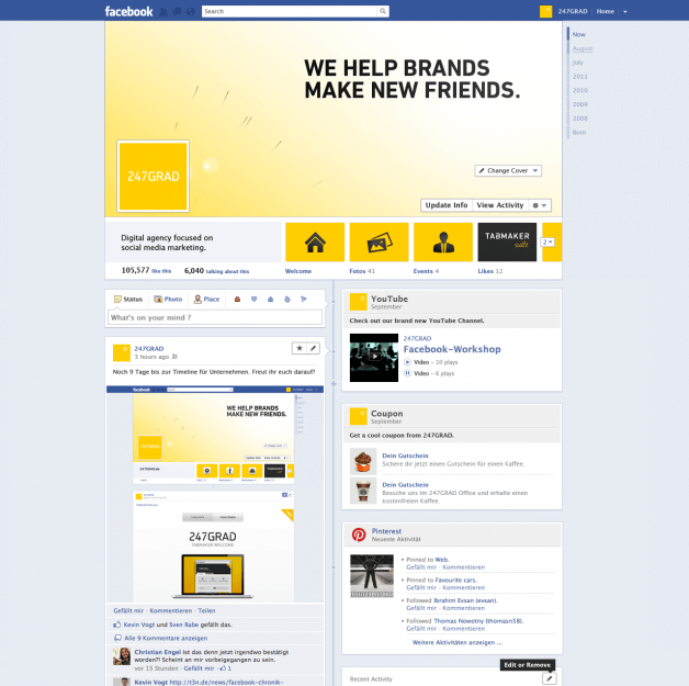So könnten die neuen Facebook Unternehmensseiten aussehen So könnten die neuen Facebook Unternehmensseiten aussehen