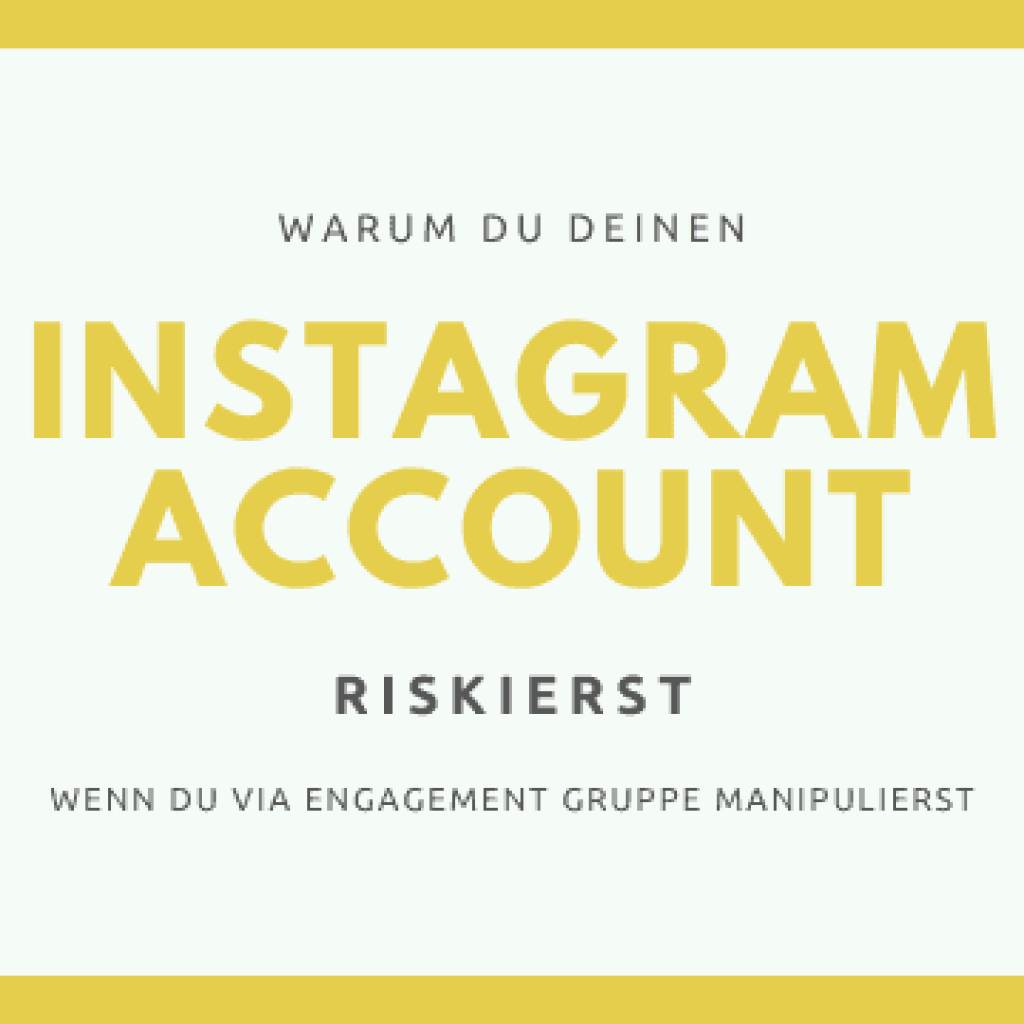 instagram account engagement gruppen