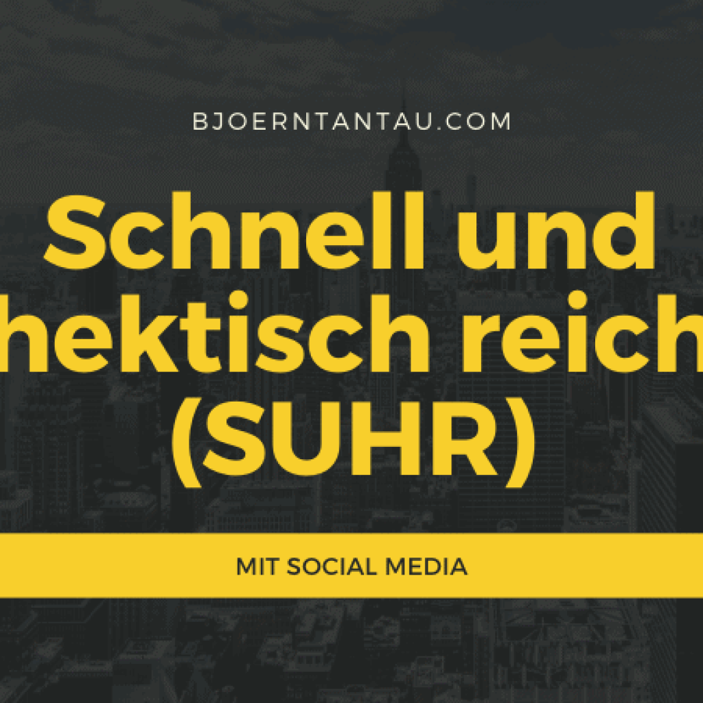 schnell und hektisch reich suhr mit social media