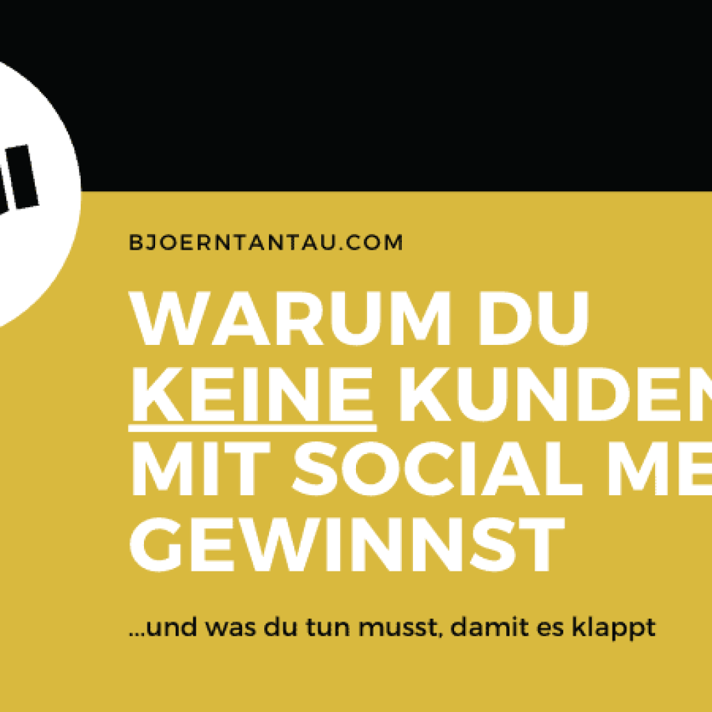 social media keine kunden