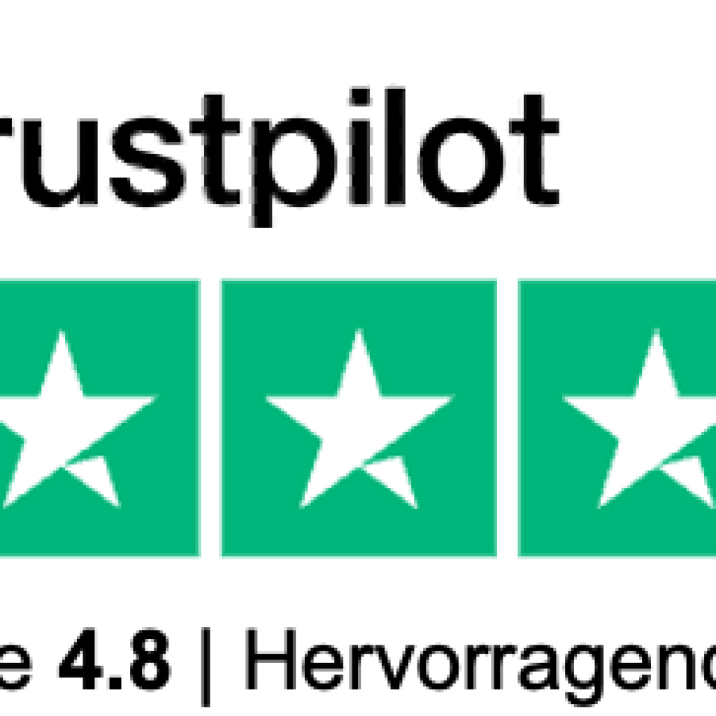 4,8 von 5 Sterne bei TrustPilot